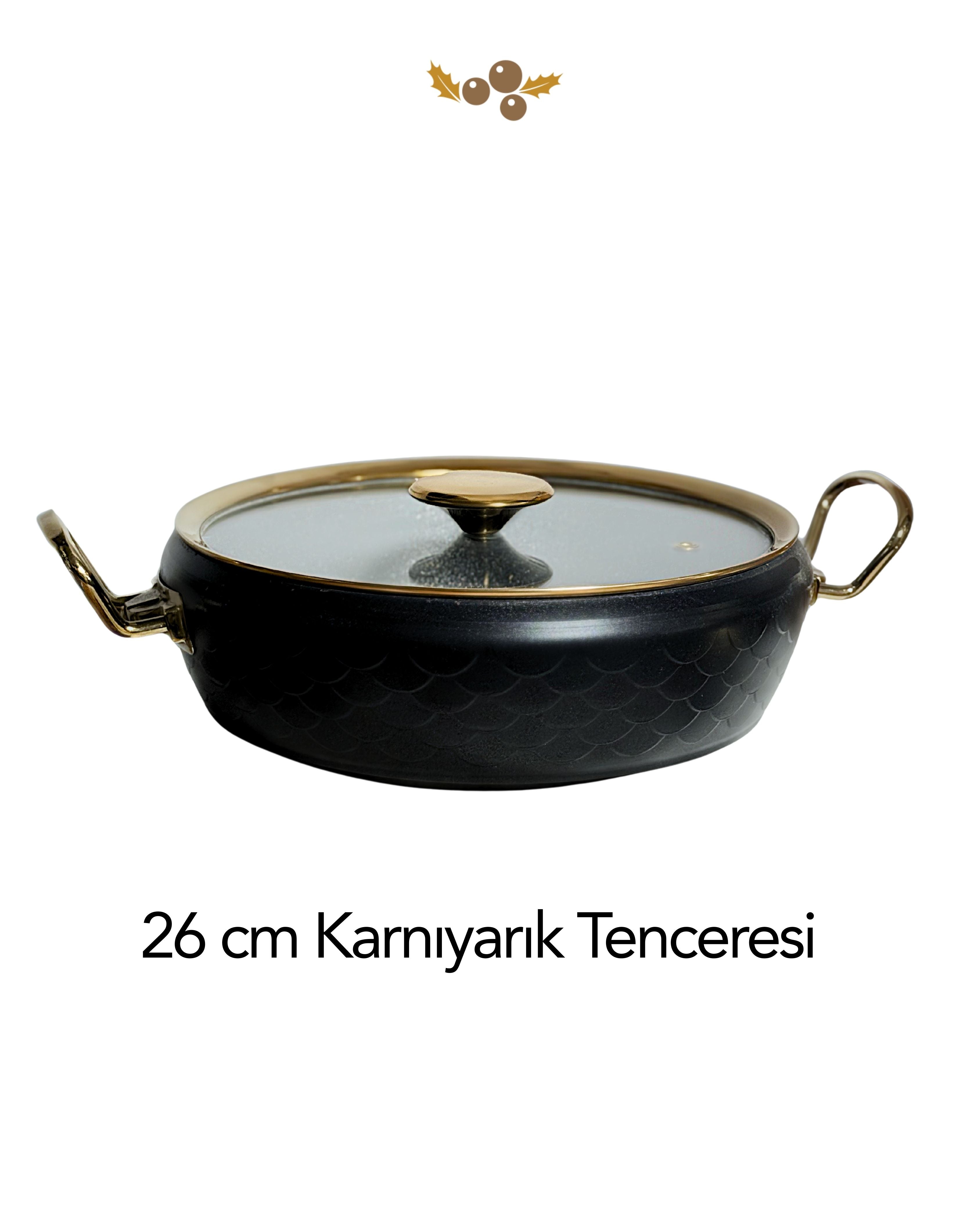 7 Parça Biogranit Tencere Seti + 5 Parça Servis Seti Hediye