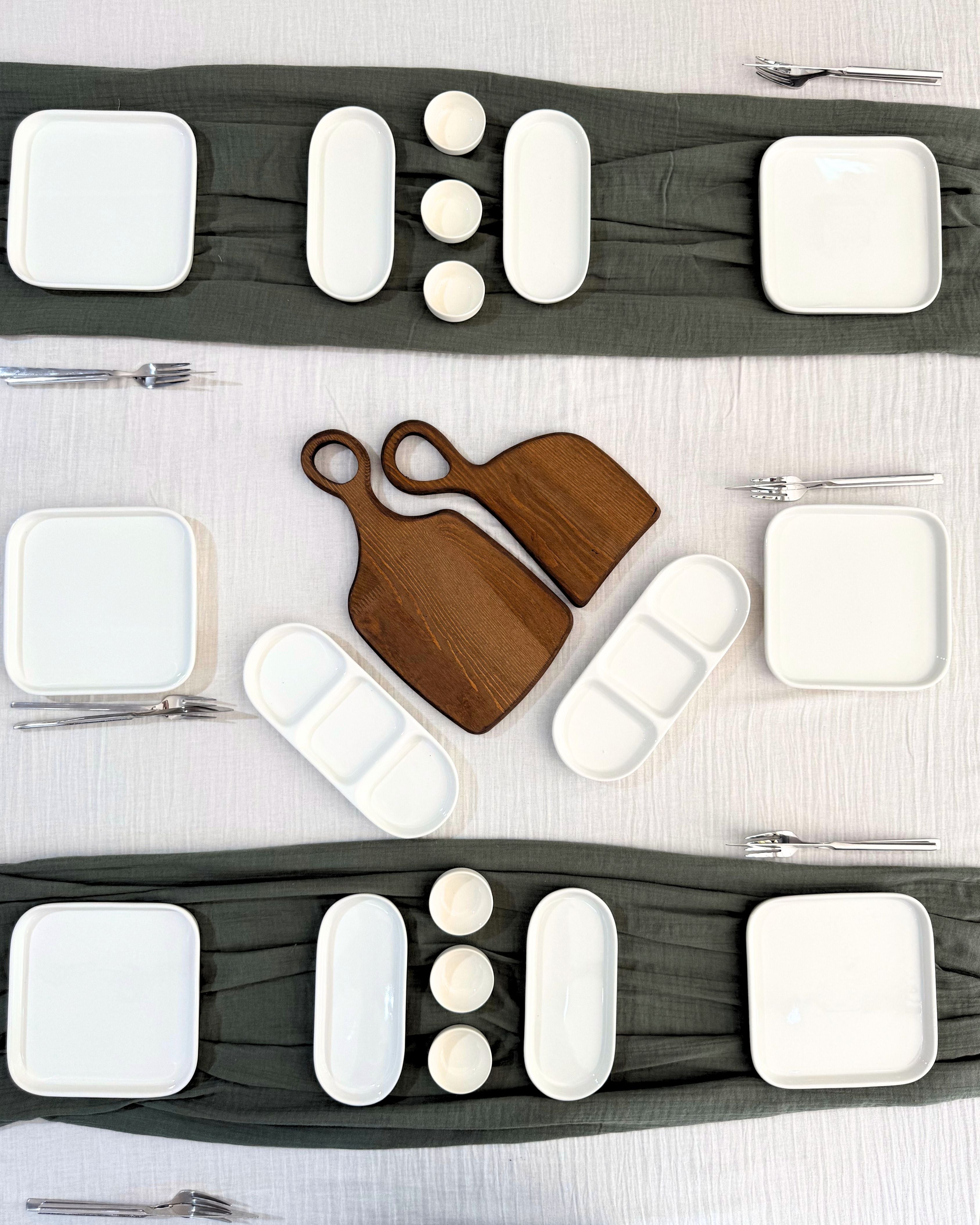 Kahvaltı Takımı 18 Parça Bohem Beyaz mı