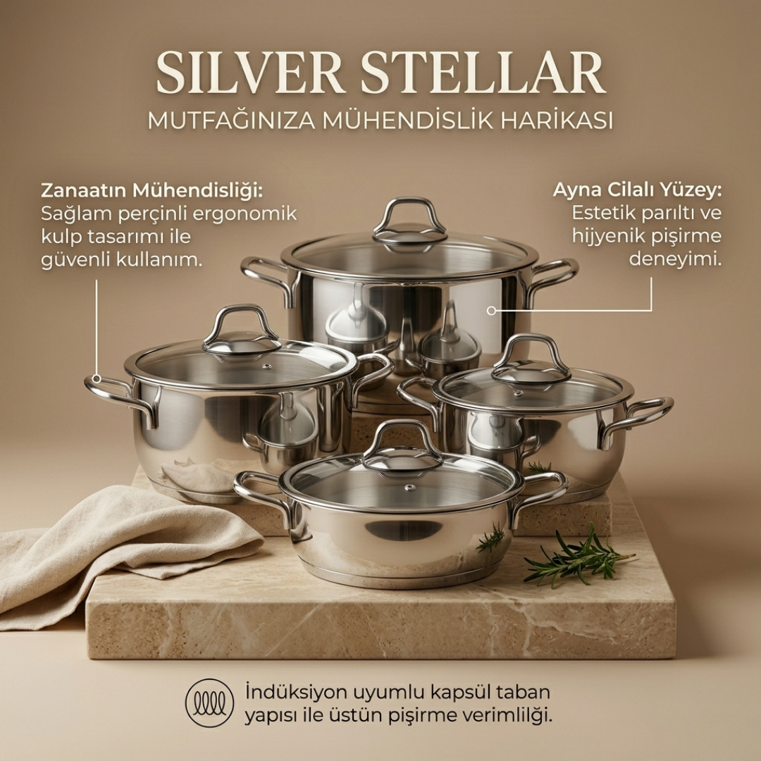 Silver Stellar & Royal Butterfly Servis Seti Hediye (11 Parça)