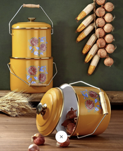 Emaye 3'lü Hardal Sarısı Bakraç Seti 20-22-24 cm