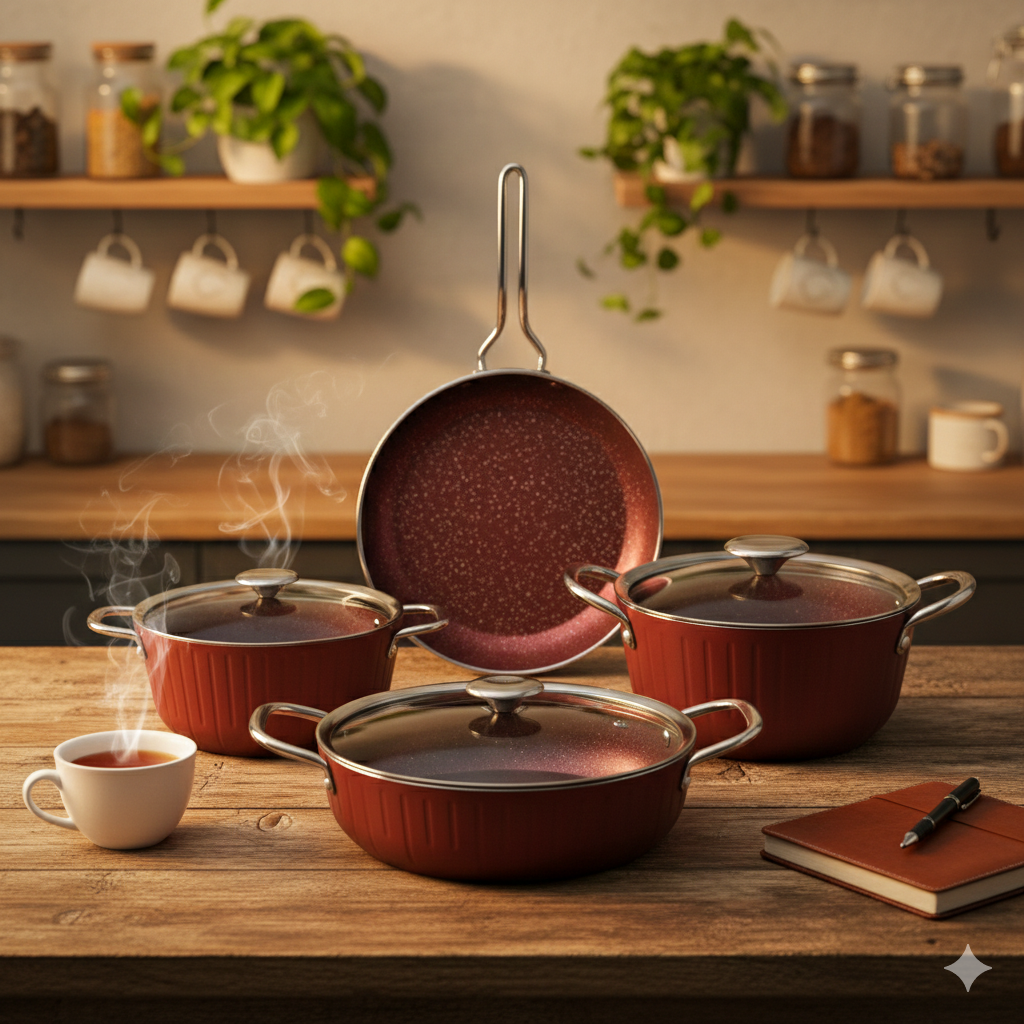 Cookina Stylish Pod Kırmızı Granit