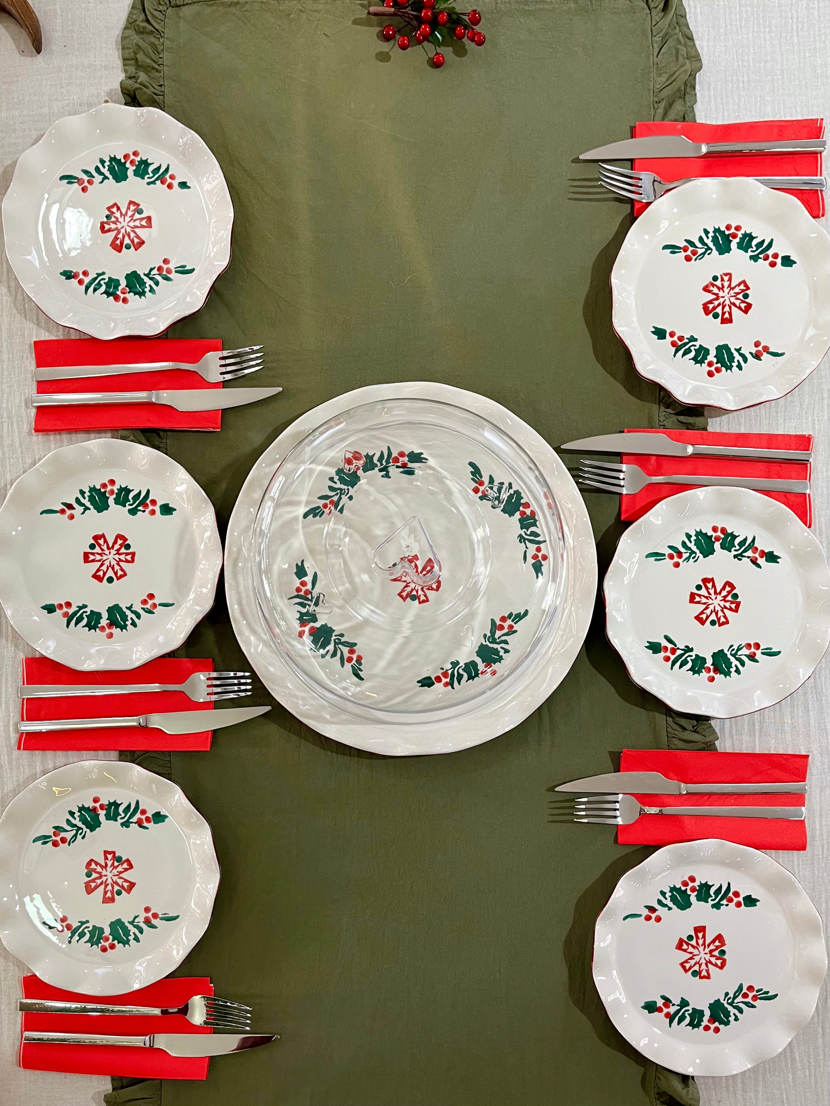 Kukina Desenli Yılbaşı Pasta Seti