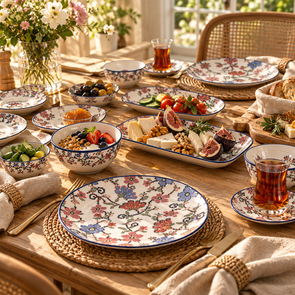 CookinaPlus Ahenk 22 Parça 6 Kişilik Kahvaltı Takımı