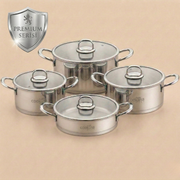 CookinaPlus Premium 8 Parça Paslanmaz Çelik Tencere Seti