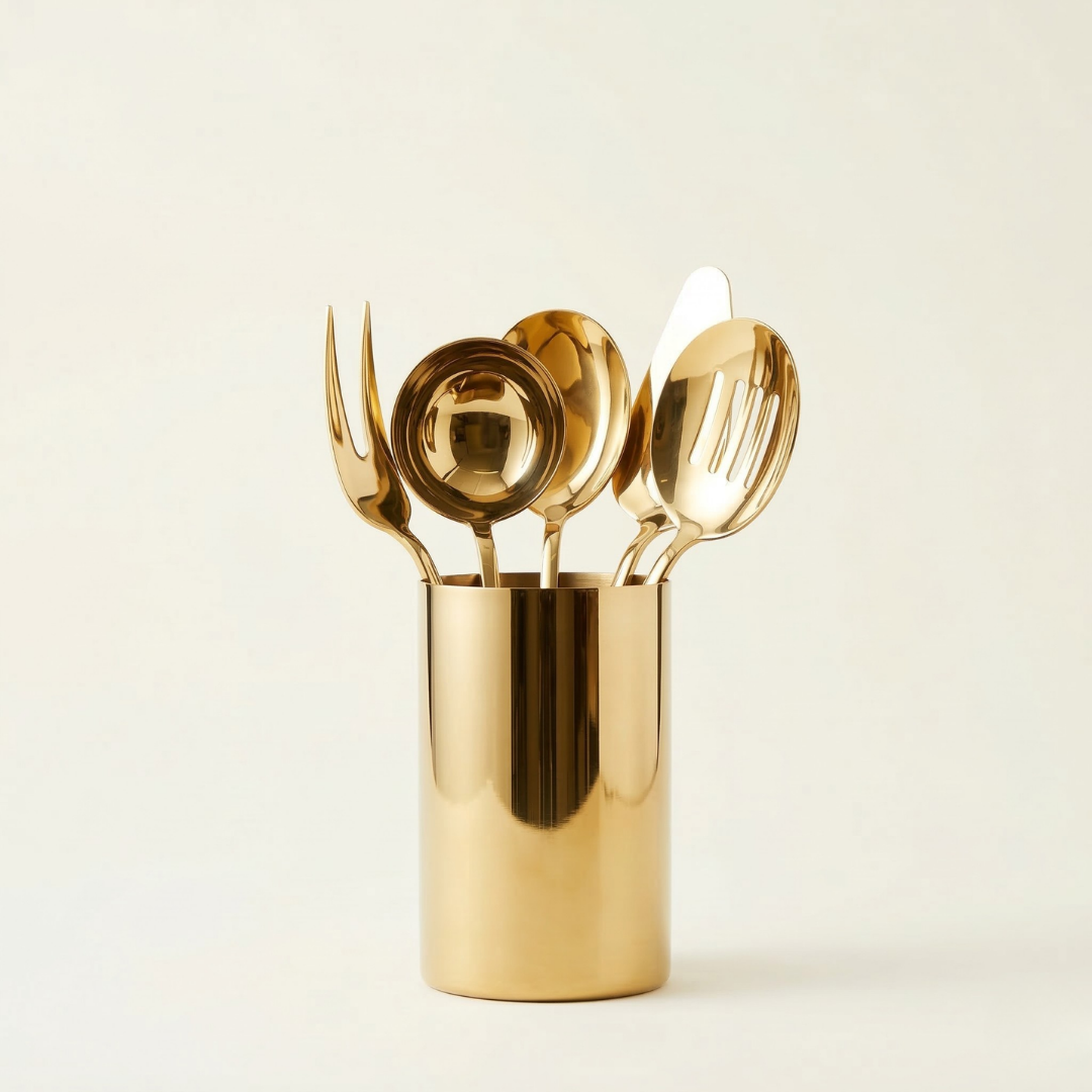 CookinaPlus Liquid Gold 6 Parça Premium Sofra Servis Seti