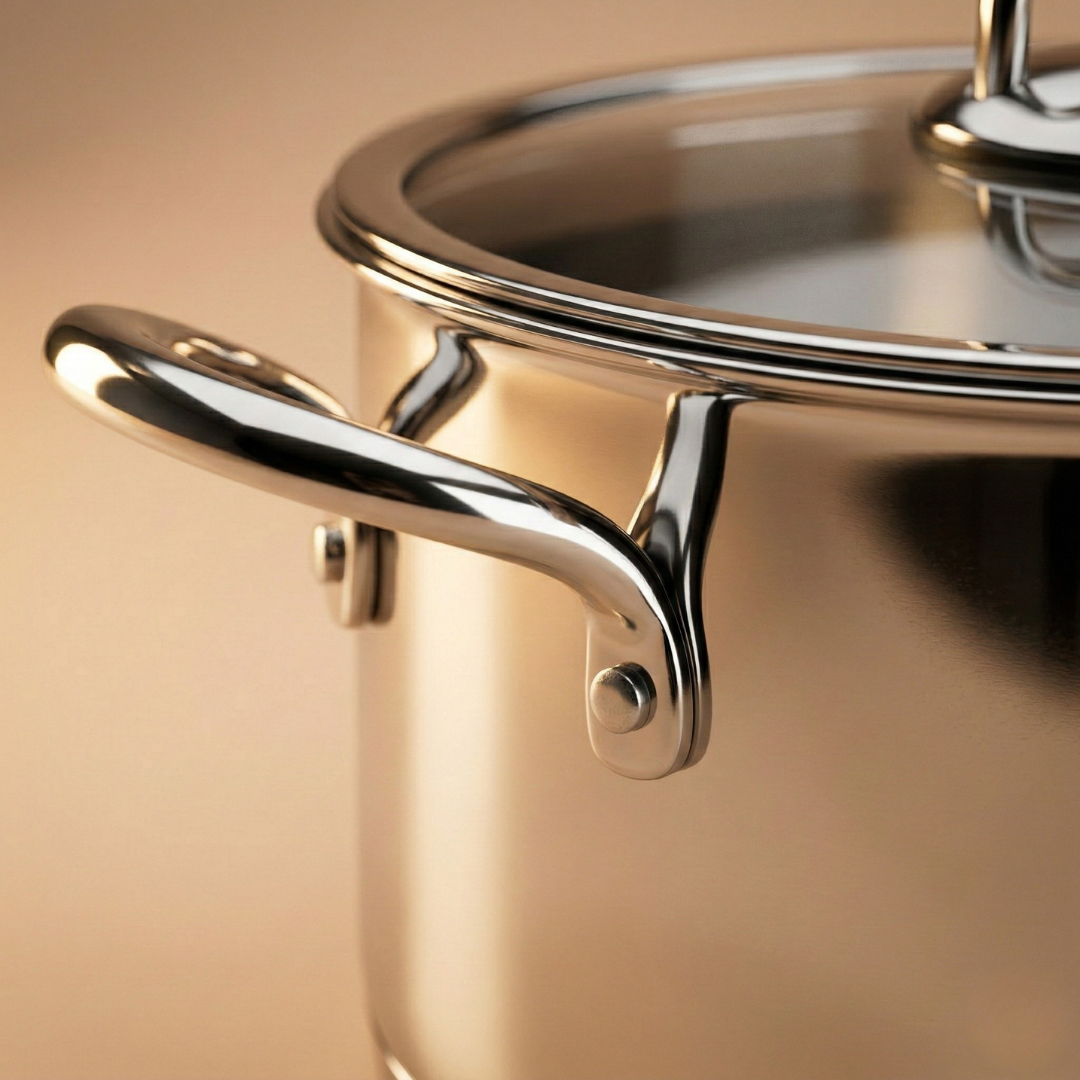 CookinaPlus Premium 8 Parça Paslanmaz Çelik Tencere Seti