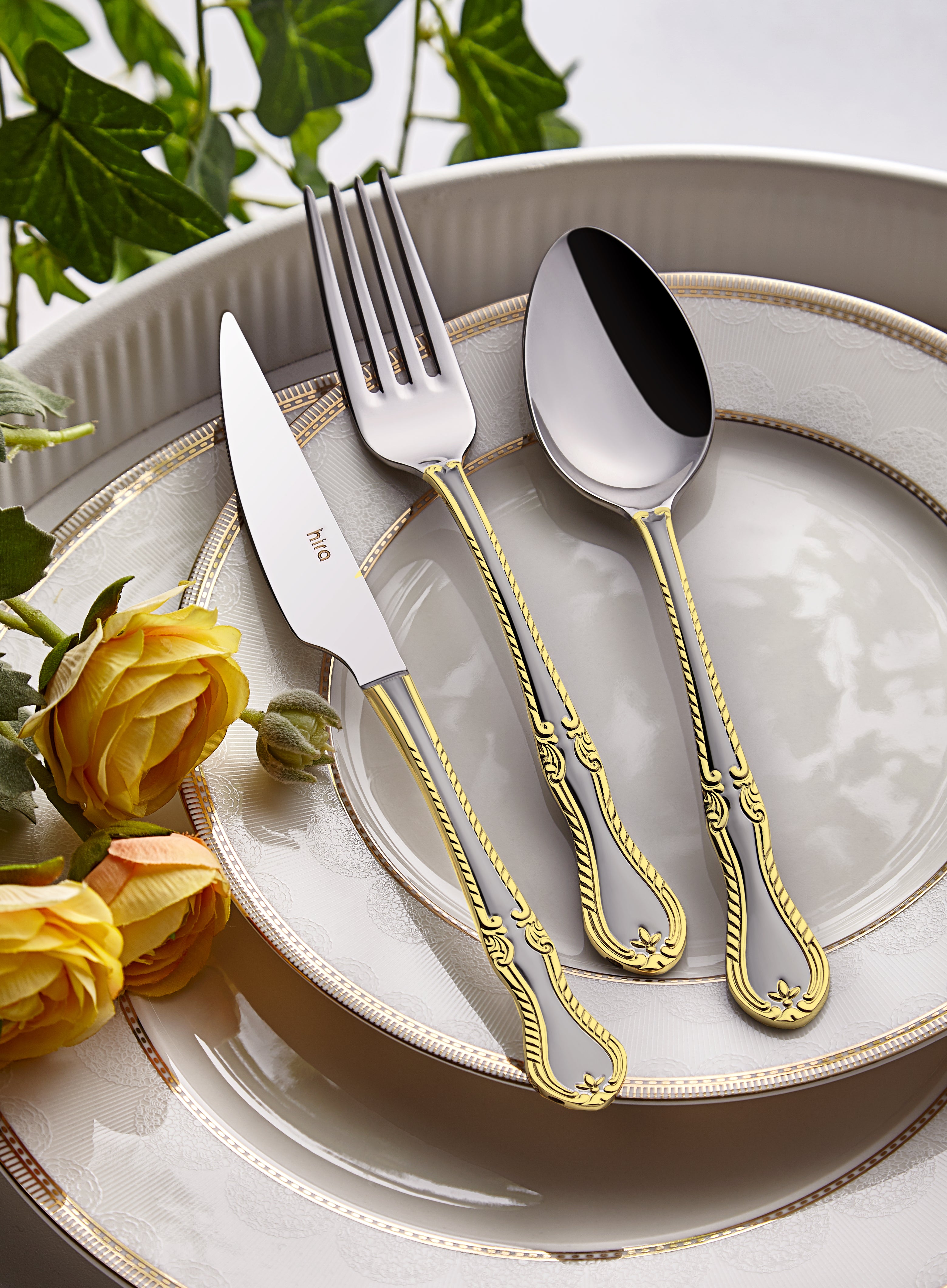 Safir Altın 72 Parça Kaşık Çatal Bıçak Seti